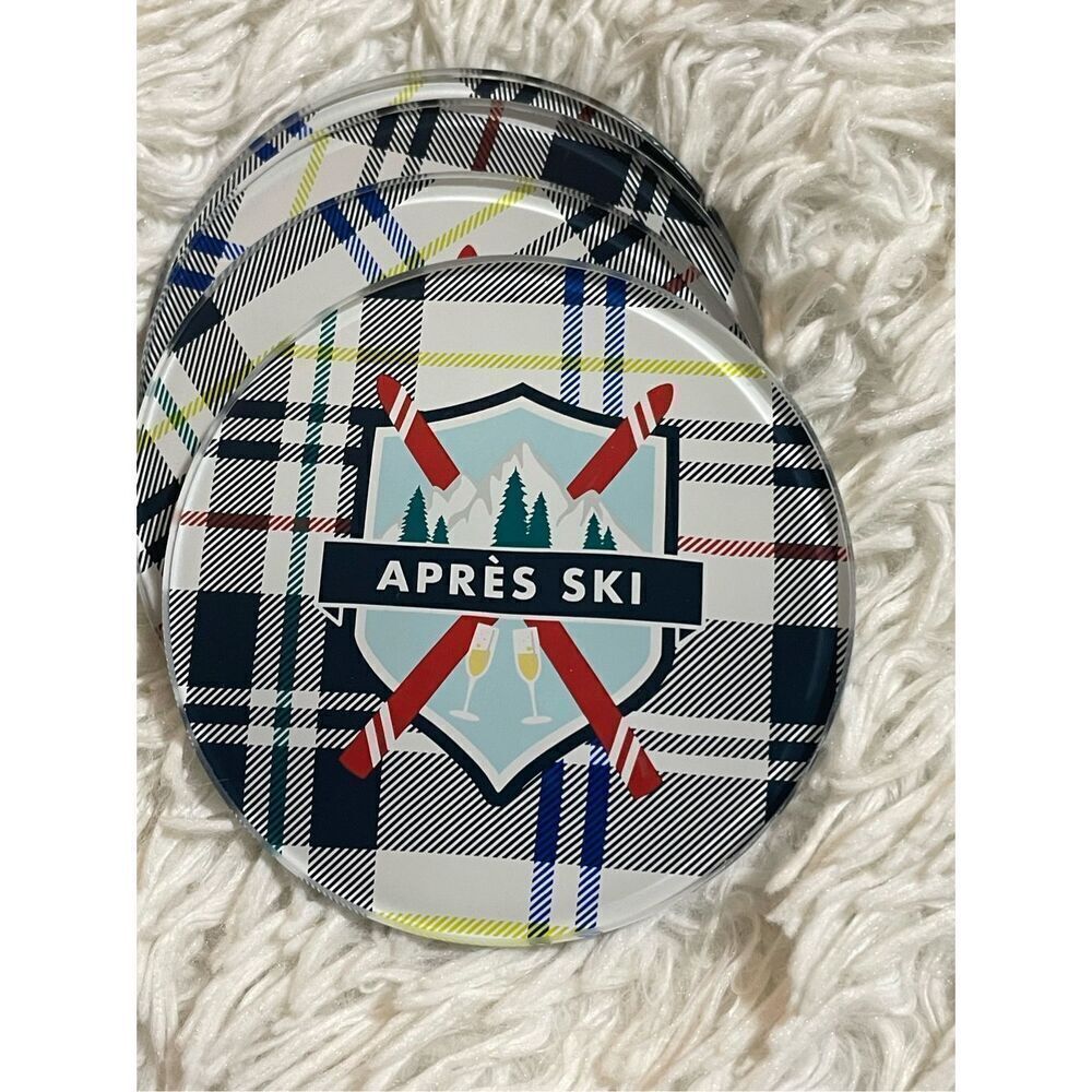 New Mark and Graham Clear Coated Travel Pouch Apres Ski Crest - Picture 9 of 10